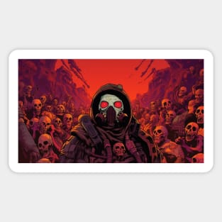 Post Apocalyptic Hell Survivor Sticker